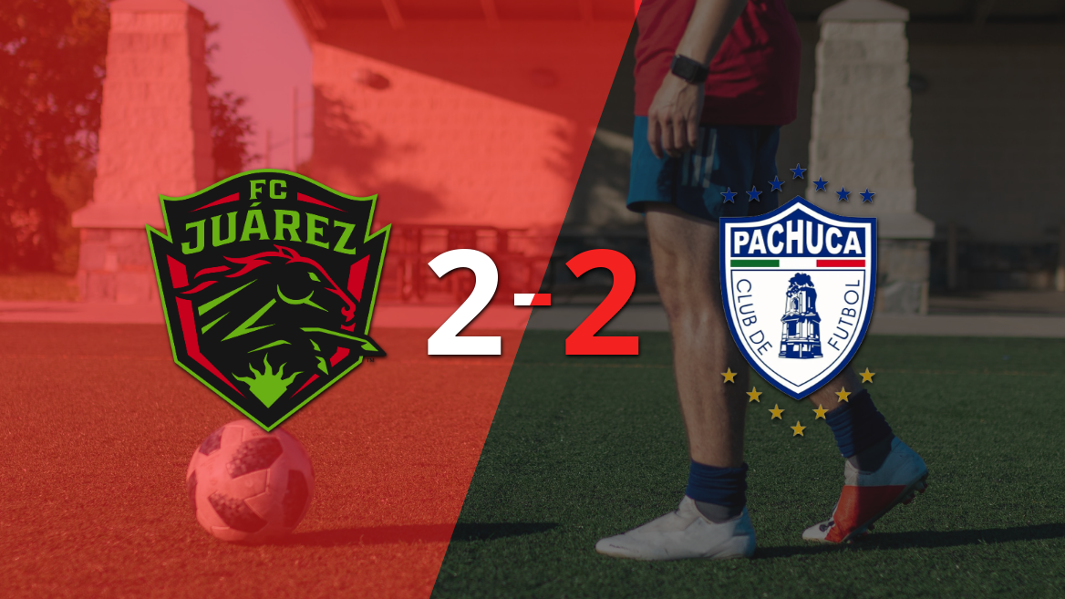 Con dos goles de Madson, FC Juárez igualó ante Pachuca