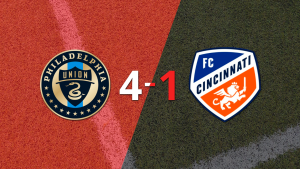 FC Cincinnati no opuso resistencia y fue goleado por Philadelphia Union con hat-trick de Tai Baribo