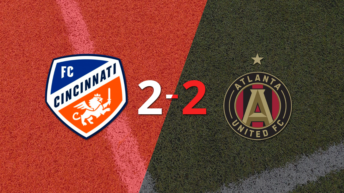 Con doblete de Evander, FC Cincinnati sacó el empate ante Atlanta United