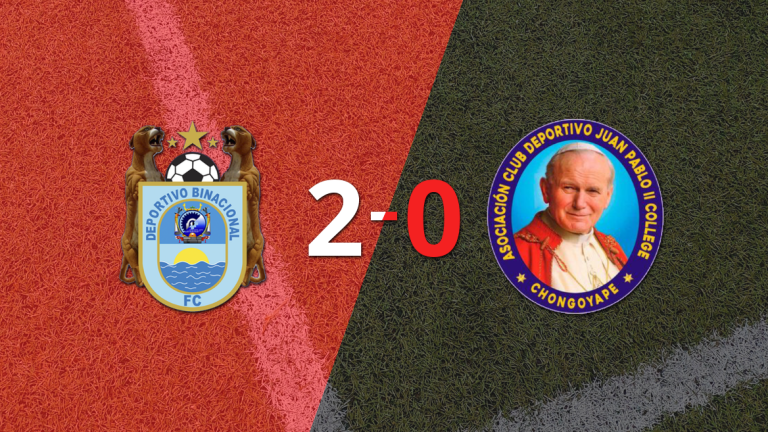 Deportivo Binacional le ganó como anfitrión a Juan Pablo II por 2-0