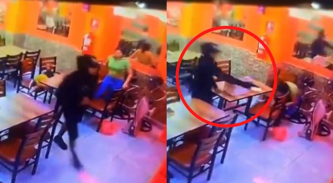 Delincuente ataca a balazos a trabajadoras de pollería en El Agustino [VIDEO]