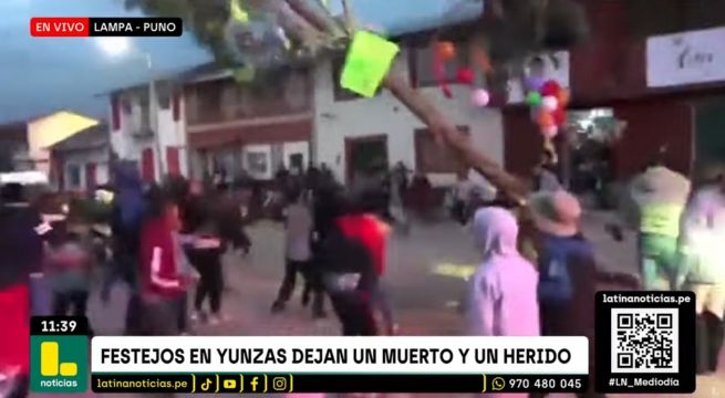 Niño muere aplastado tras caerle árbol de yunza [VIDEO]