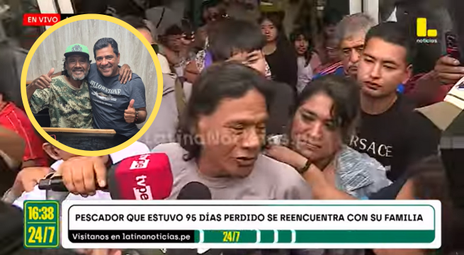 «Luché por ellos, por mi familia»: Pescador que sobrevivió 95 días en el mar llegó a Lima