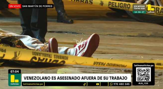 Sicarios matan de ocho disparos a ciudadano venezolano en San Martín de Porres