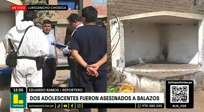 Sujetos matan a balazos a dos menores en Lurigancho-Chosica