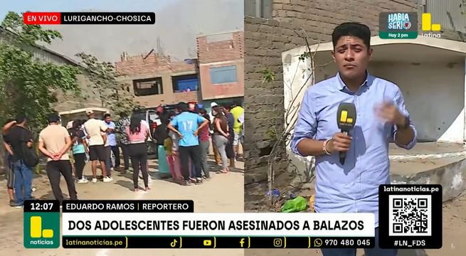 Sujetos matan a balazos a dos menores en Lurigancho-Chosica