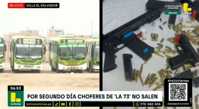 Villa El Salvador: bus de la línea 73 paraliza sus actividades tras sufrir quinto atentado