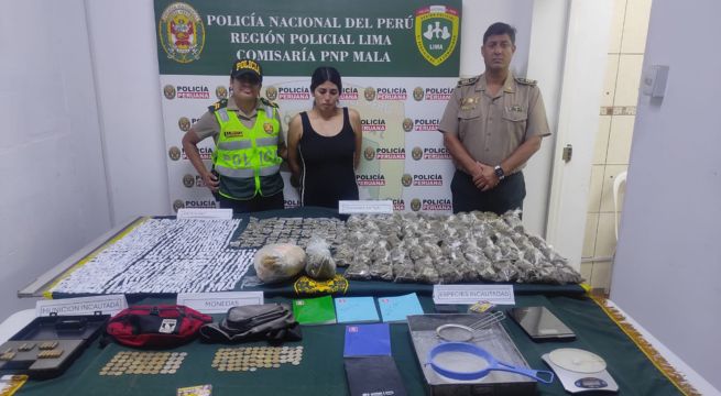 Policía captura a mujer embarazada tras encontrar droga en su casa